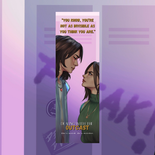 Dealing With The Outcast Bookmark - Design 2